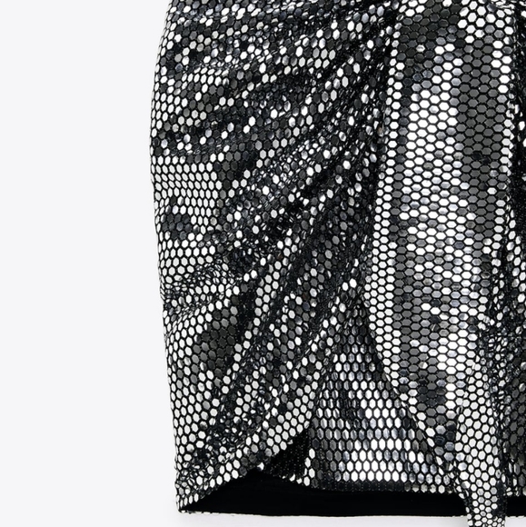 ZARA | Bloggers Fave Sparkly Knotted Skirt - Picture 13 of 15